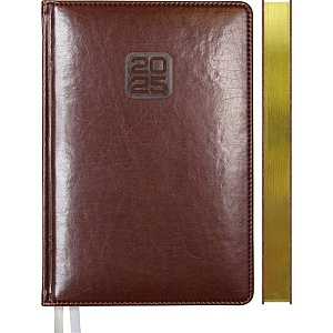 ежедневник датированный /devente а5 352с bravo. 7бц, исккожа, поролон, золотрез, коричневый.2232504 изображение ежедневник датированный /devente а5 352с bravo. 7бц, исккожа, поролон, золотрез, коричневый.2232504