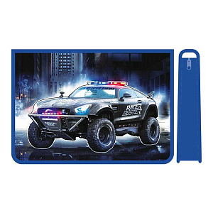 папка для труда а4, молниясверху, с внутр. планкой, пластик, для мальчиков птр-22 /пчелка