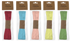 лента упаковочная 20мм*10м рафия ассорти raff-10-h1 фото