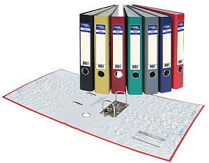 орднер 50мм  р  двухстороннее pvc, метал.окантовка, торцкарман, серый, 059011003 /workmate