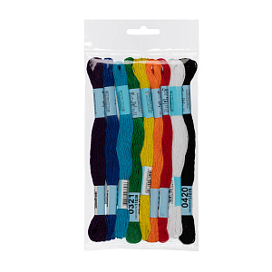 набор ниток для вышив. мулине ассорти ученический 9цв*8м fls-001 /gamma набор ниток для вышив. мулине ассорти ученический 9цв*8м fls-001 /gamma