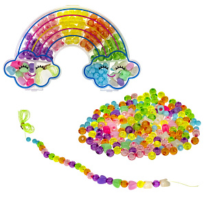 набор бусин bijou diy радуга для творчества 160шт ассорти, пл/уп, т21471 /1toy