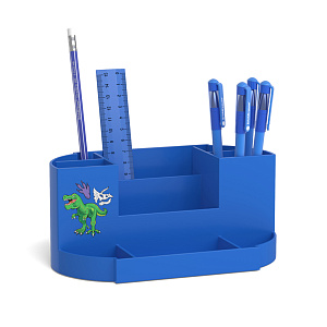 набор настольный виктория dino planet синий, 6 предметов 57961 /ek